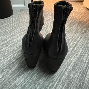 Rag and bone black leather boot
